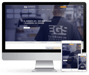 Hjemmeside i mobilvenligt design. Flot på alle skærmstørrelser.